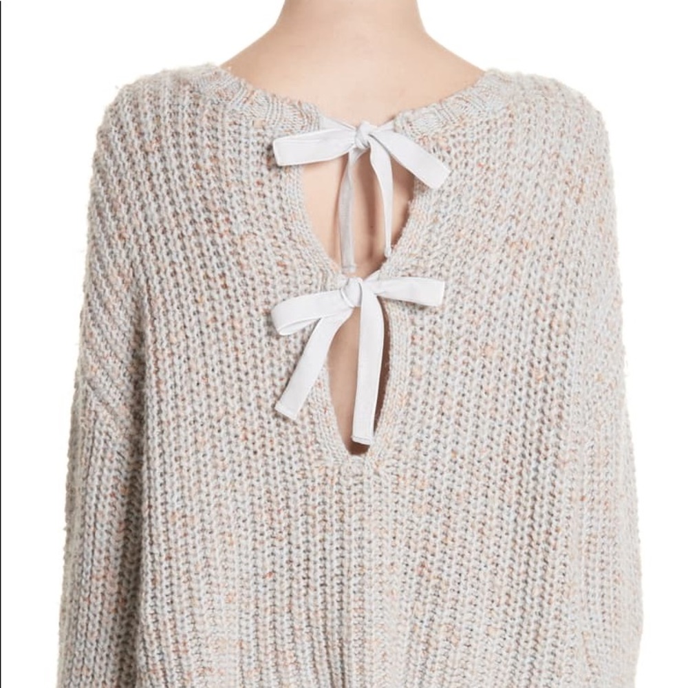 Cinq à Sept Cierra chunky bow sweater - Picture 4 of 8